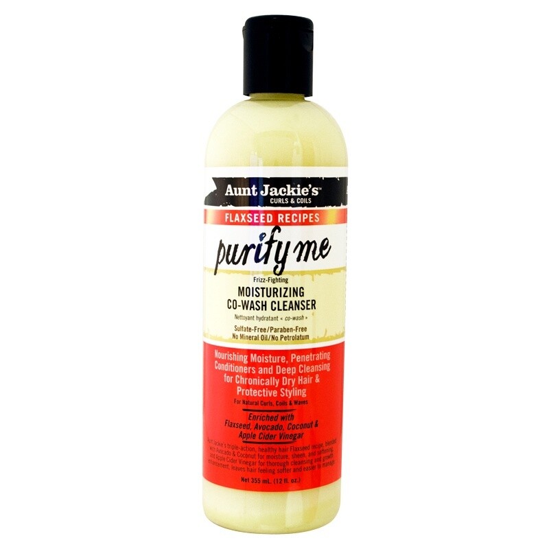 Aunt Jackie&#39;s - Flaxseed- Purify Me - Moisturizer Cowash - Cleanser