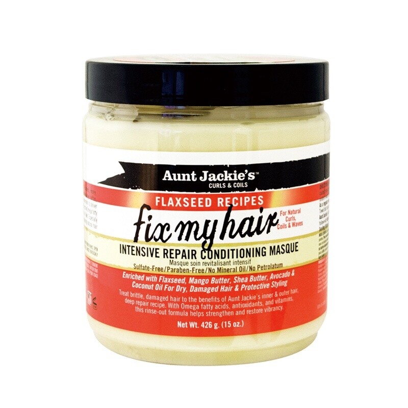 Aunt Jackie&#39;s - Flaxseed - Fix My Hair - Intense Repair Conditioning Masque