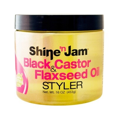 Ampro - Shine N Jam - Styler Black Castor &amp; Flaxseed Oil
