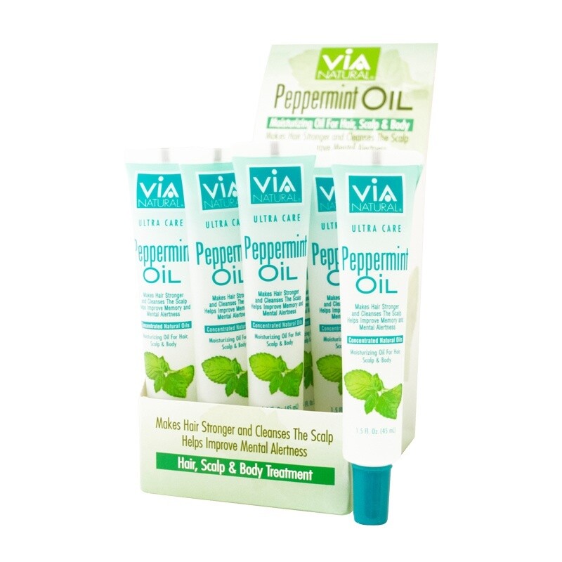 Via Natural - Classic - Hair/Scalp Body Oil, Type: Peppermint