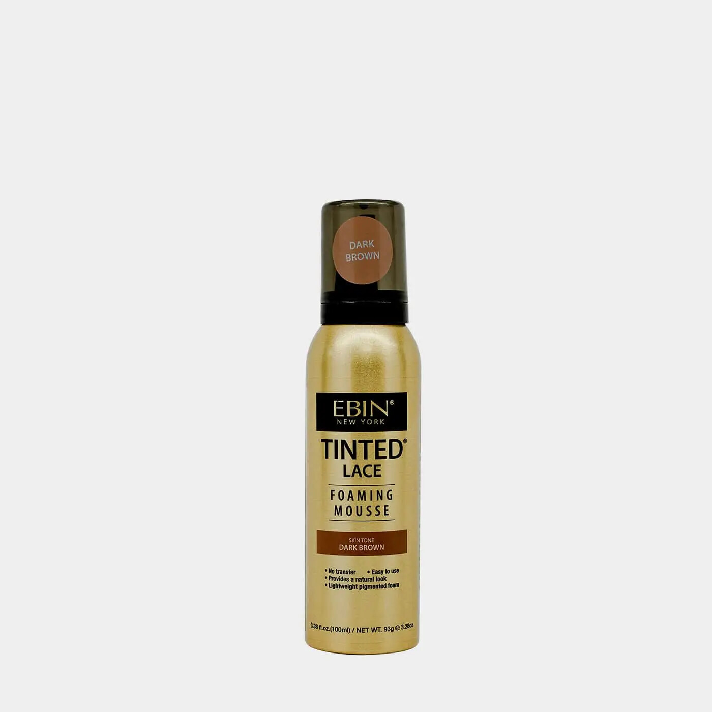 EBIN -Tinted Lace - Foaming Mousse, Color: Dark Brown