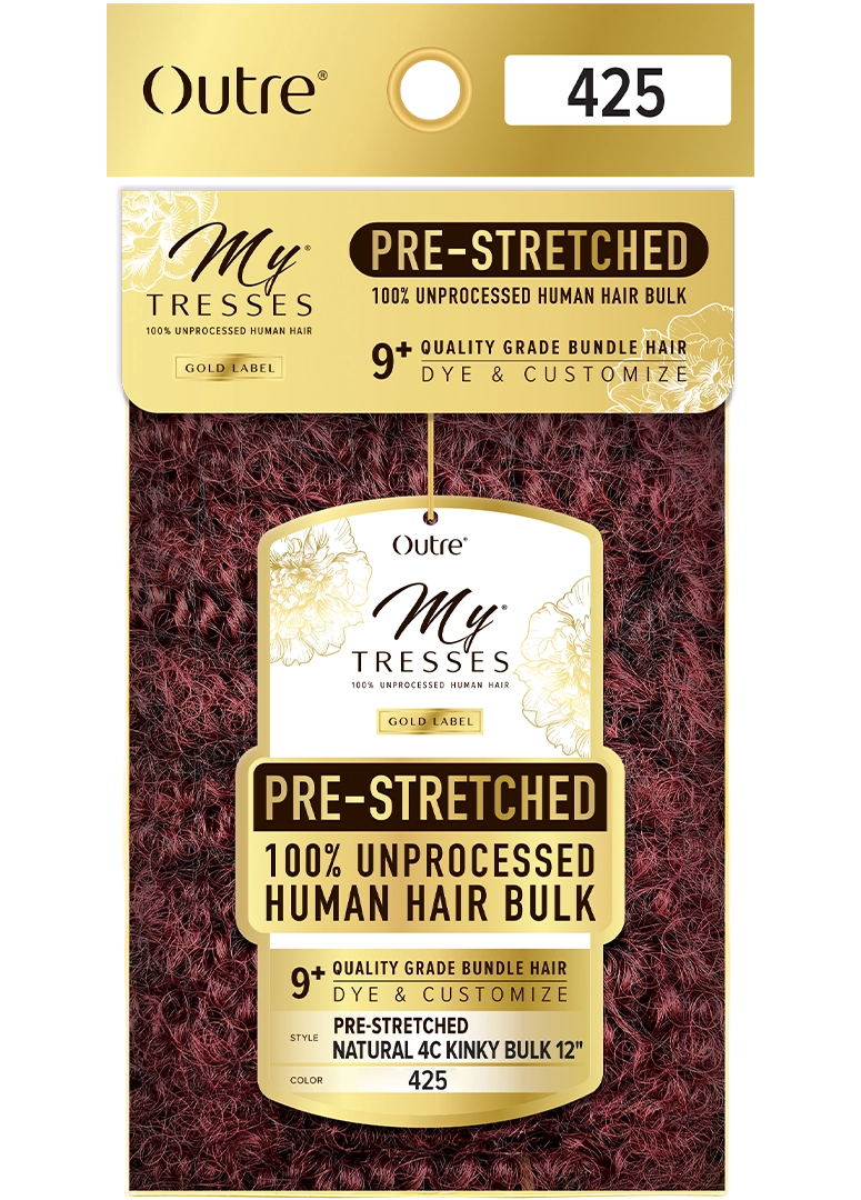Outre - MyTresses - Pre-Stretched Natural 4C Kinky Bulk 12&quot;
