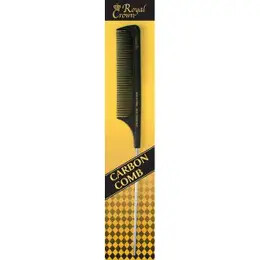 Royal Crown Series Carbon Pin Tail Comb 9 1/4in