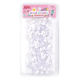 Round Beads - Regular Size, Color: 1000ct - White &amp; Clear