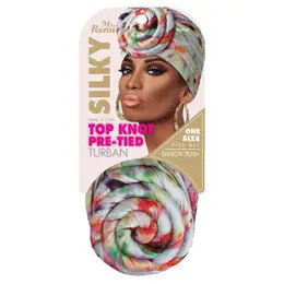 Silky Top Knot Pre-Tied Turban
