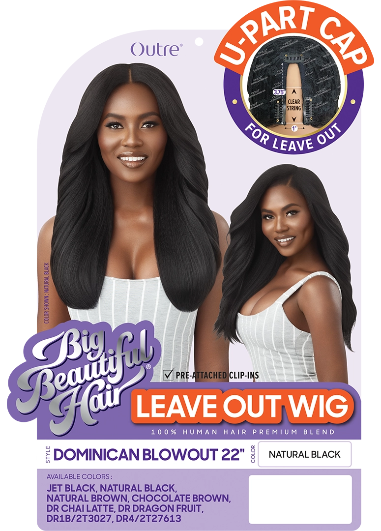 Outre - Big Beautiful Leave Out Wig - U-Part Wig - Dominican Blow Out 22in