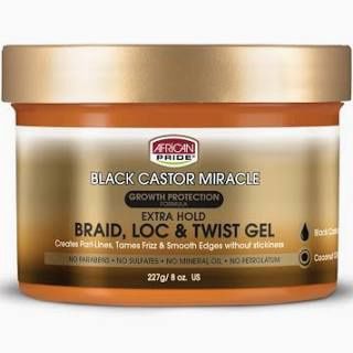 African Pride - Black Castor Miracle - Braid Loc &amp;Twist Gel