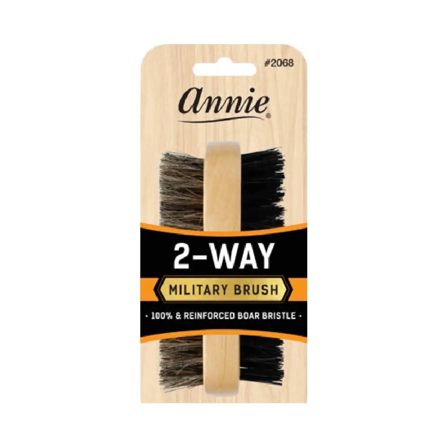 Annie 2 Way Military Boar Bristle Brush - Hard &amp; Soft