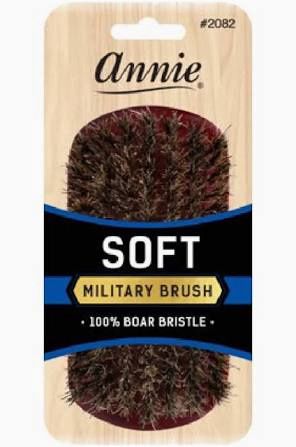 Annie Soft Military Brush 100% Boar Bristle