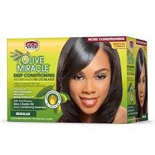 Olive Miracle - No-Lye Relaxer Kit, Type: Regular