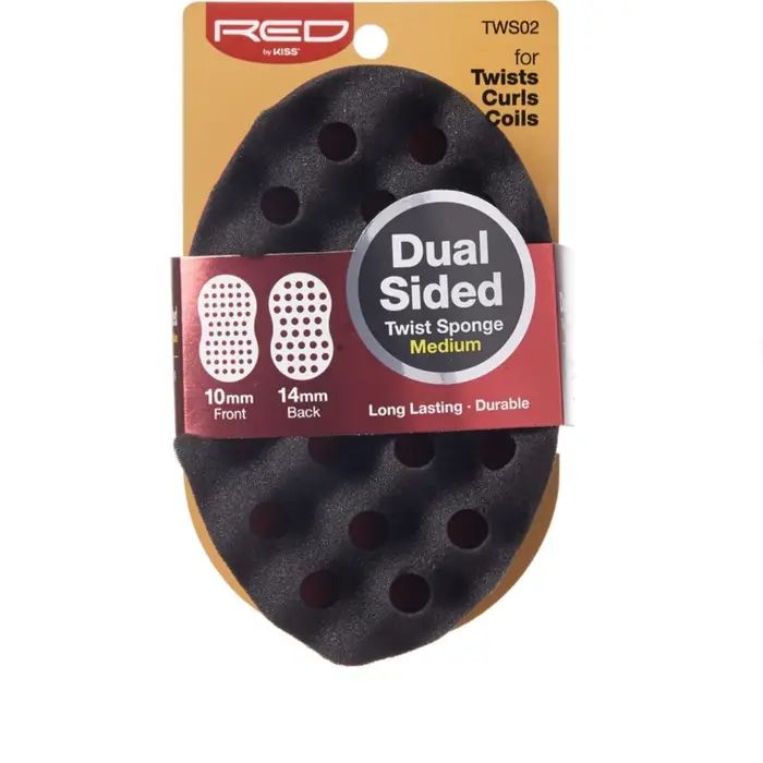 Kiss  Red - Dual-Sided Twist Sponge - Medium