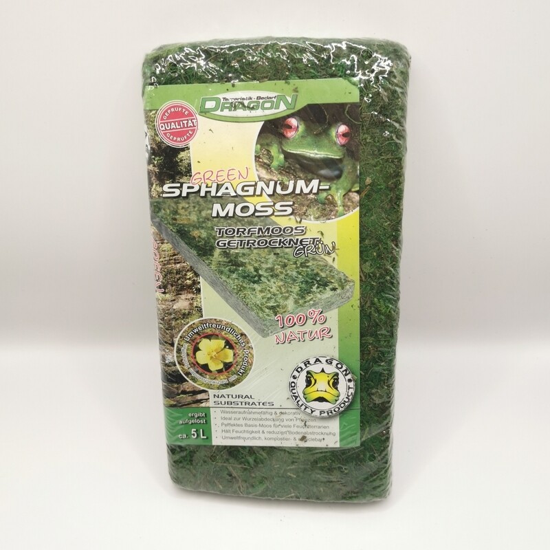 Sphagnum Moos grün, gepresst, 100g Brikett