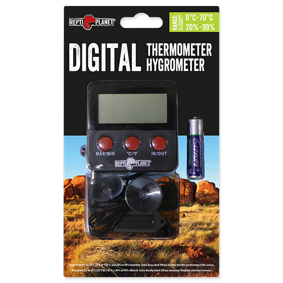Thermometer / Hygrometer LCD für draussen Repti Planet