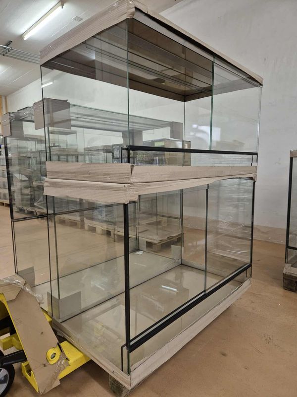 Glas Terrarium 120x60x80cm