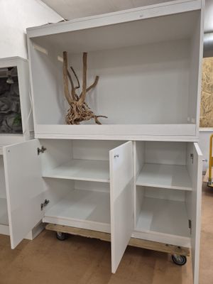 Weiss Holz Terrarium