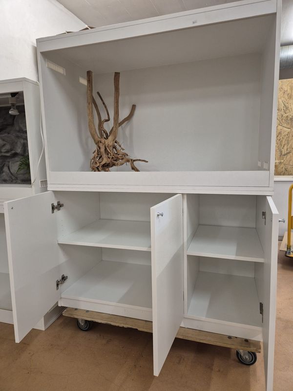 Weiss Holz Terrarium