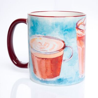 Tasse mit Kaffeemotiv