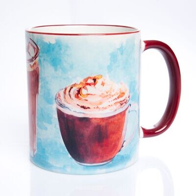 Milchkaffee illustriert