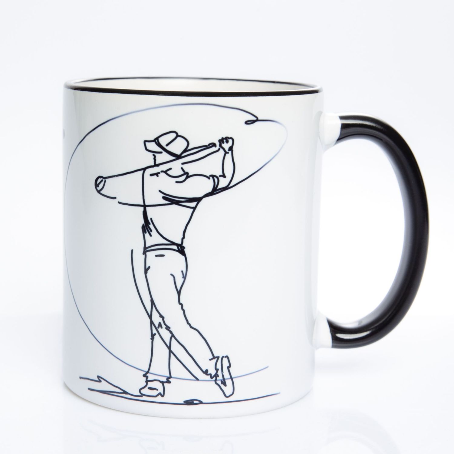 Golfer illustriert, spülmaschienenfest