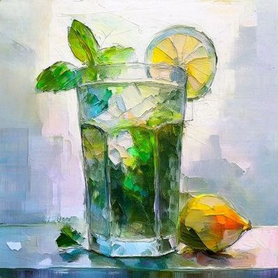 Kunst auf Keramikfliesen gebrannt