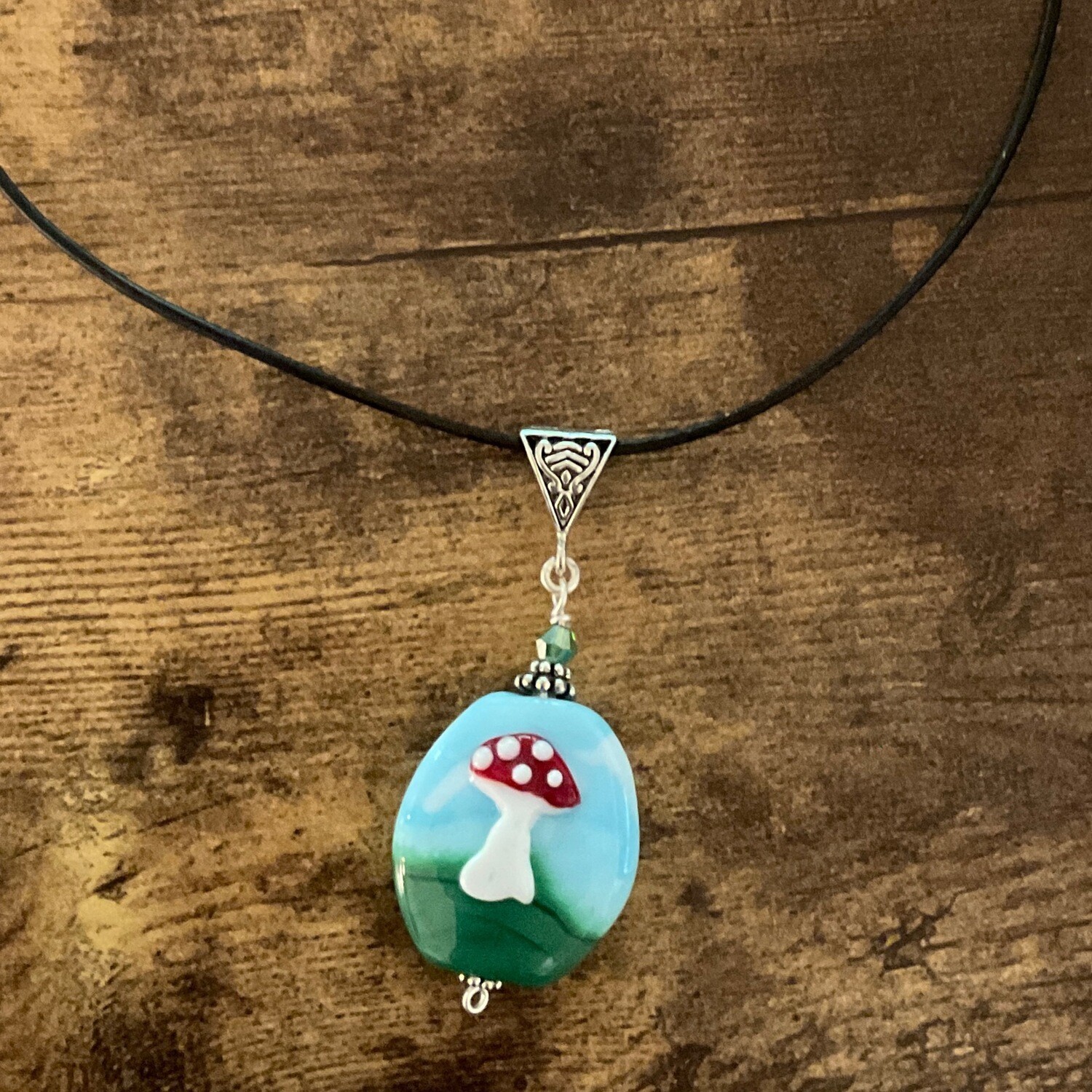 Art - Glass Mushroom Pendant
