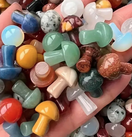 Tiny Crystal Mushrooms
