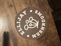 Brown Round 3&quot; sticker