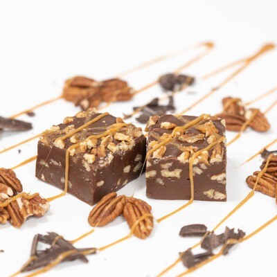 Chocolate Pecan Turtle Fudge (1/2 lb Package)