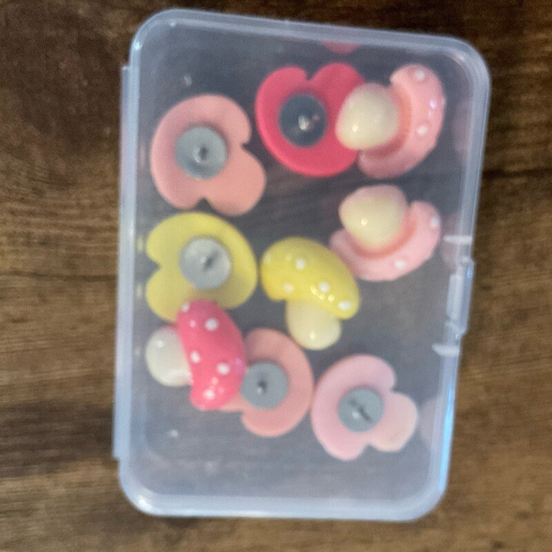 Mushroom Push Pins