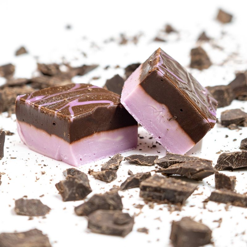 Dark Chocolate Lavender Fudge Bar