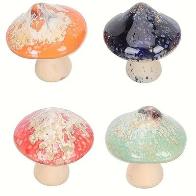 Mini mushroom statues 