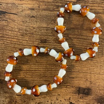 Handmade Mushroom Bracelets