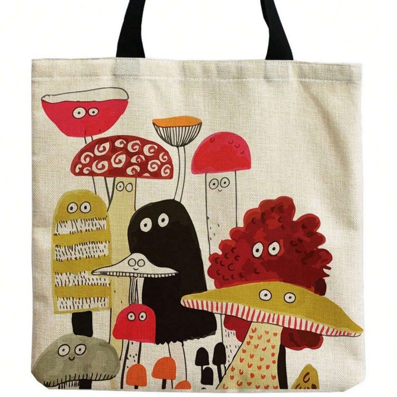 Cute Mushrooms Tote Bag