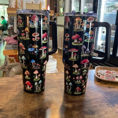 Black Misc Mushroom Tumbler