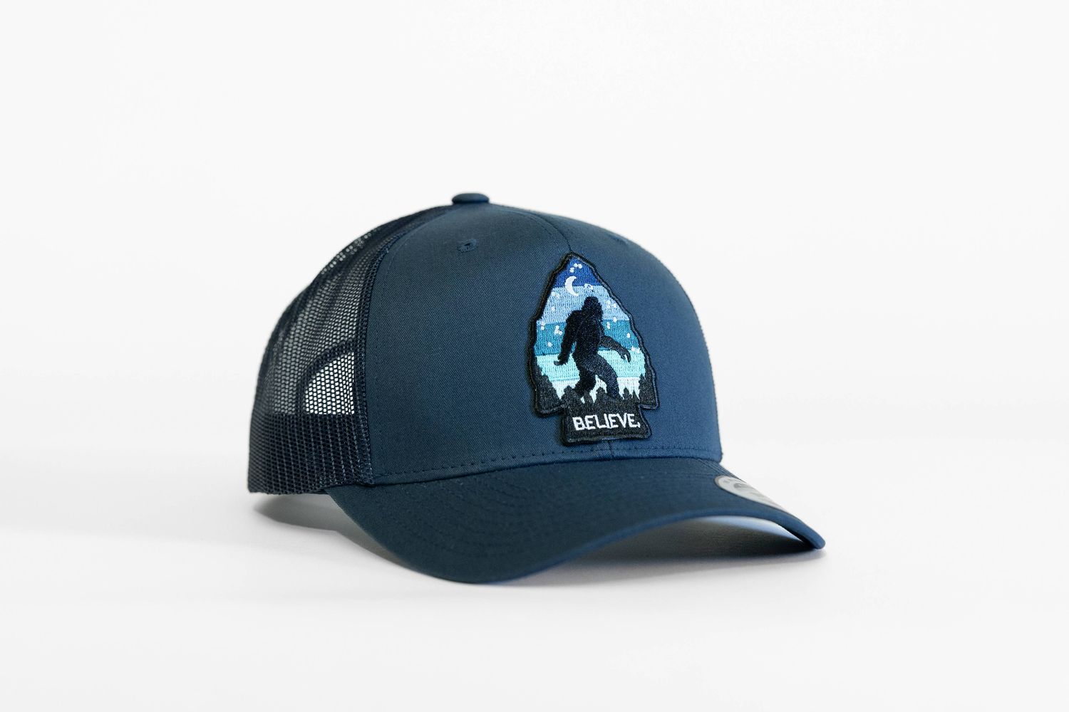Bigfoot Believe Hat: Navy / Navy