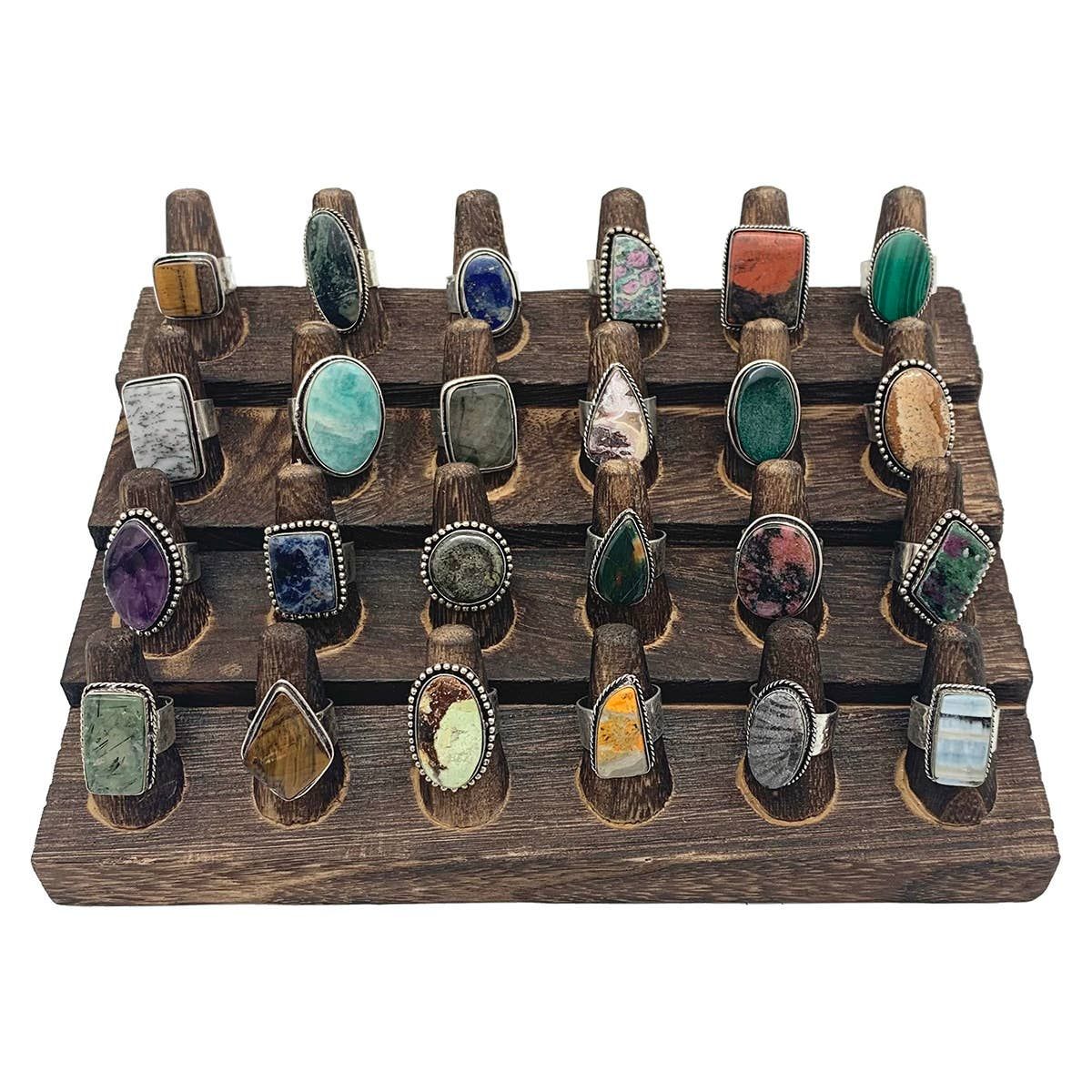 Kashi Semiprecious Stone  Large Rings 