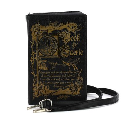 Book of Fairies Clutch Bag: Black