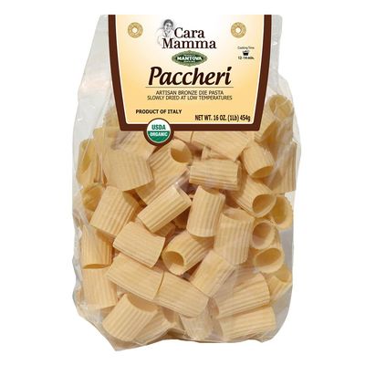 Mantova Cara Mamma Organic Artisan Paccheri Pasta, 1 lb.