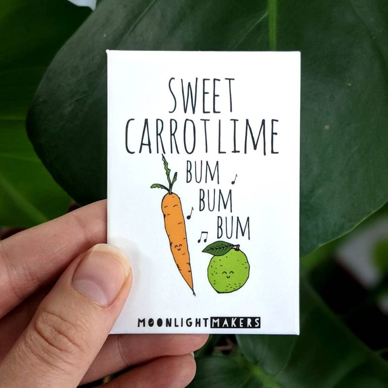 Sweet Carrot Lime - Funny Magnets - CLOSEOUT SALE