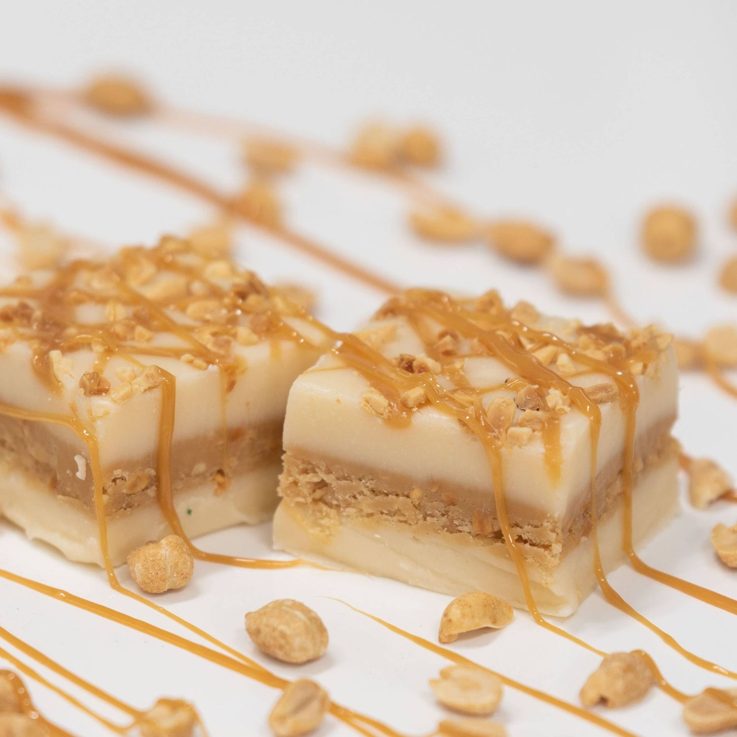 Caramel Salted Peanut 1/2 lb. Fudge Bar
