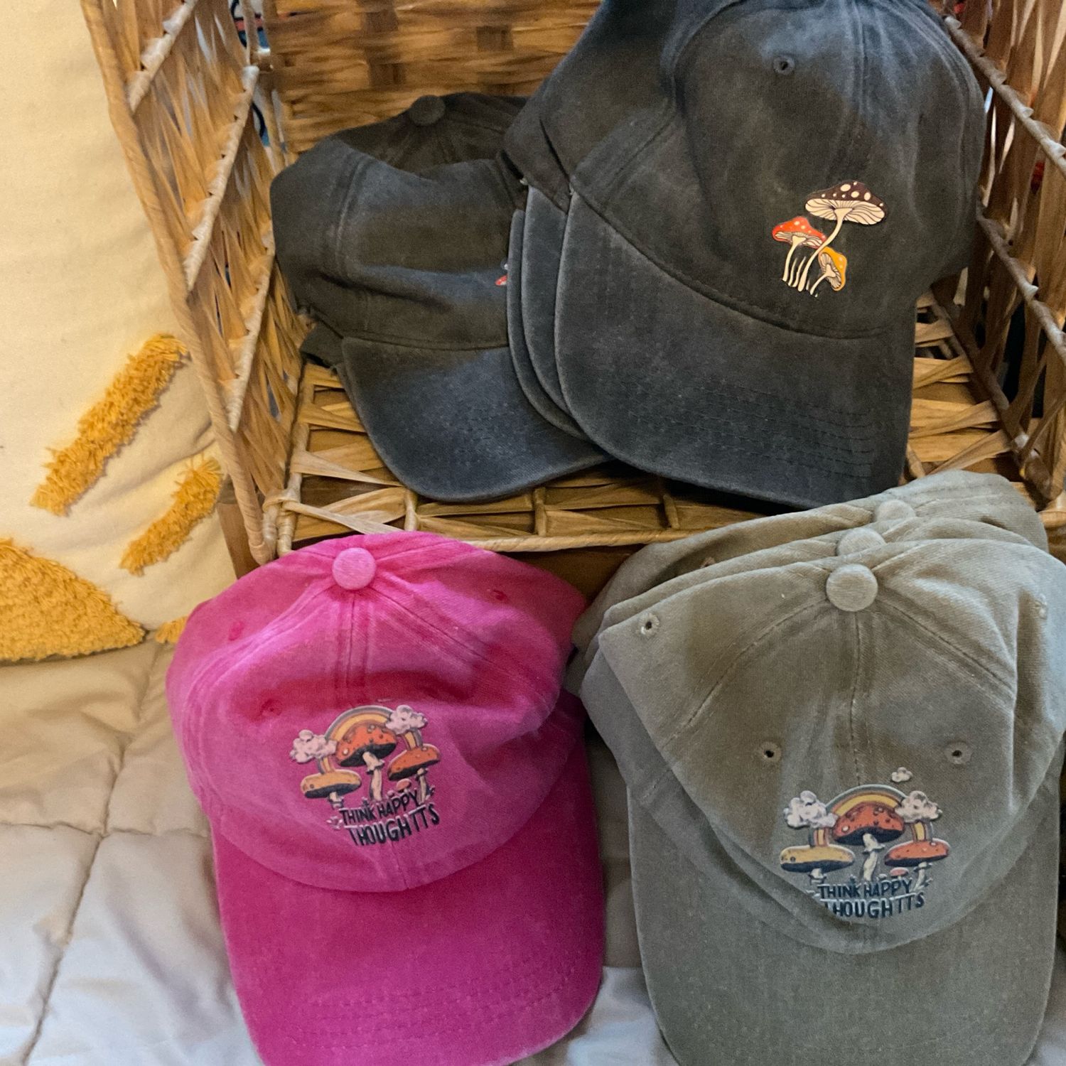 Think happy thoughts hat