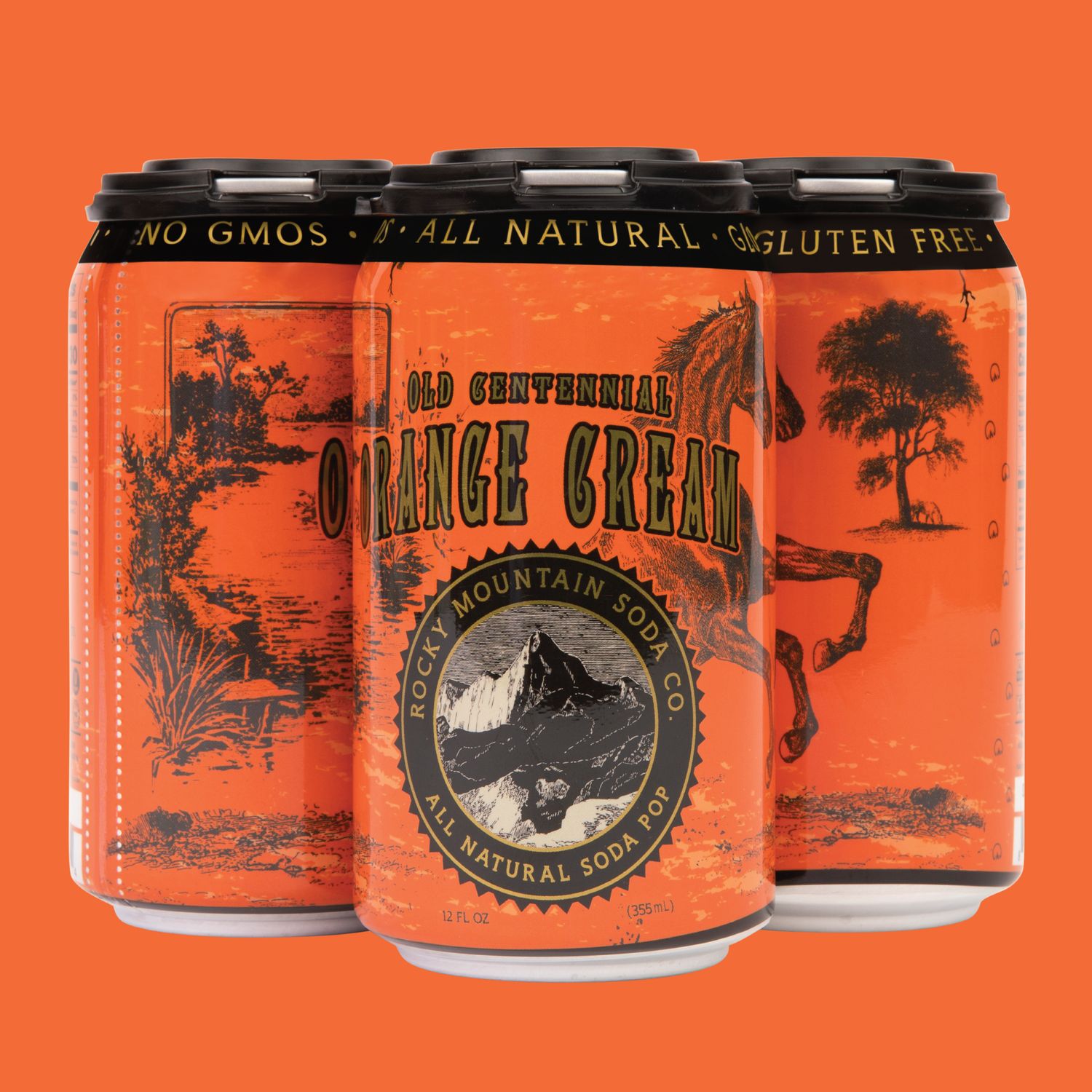 Old Centennial Orange Cream Cans