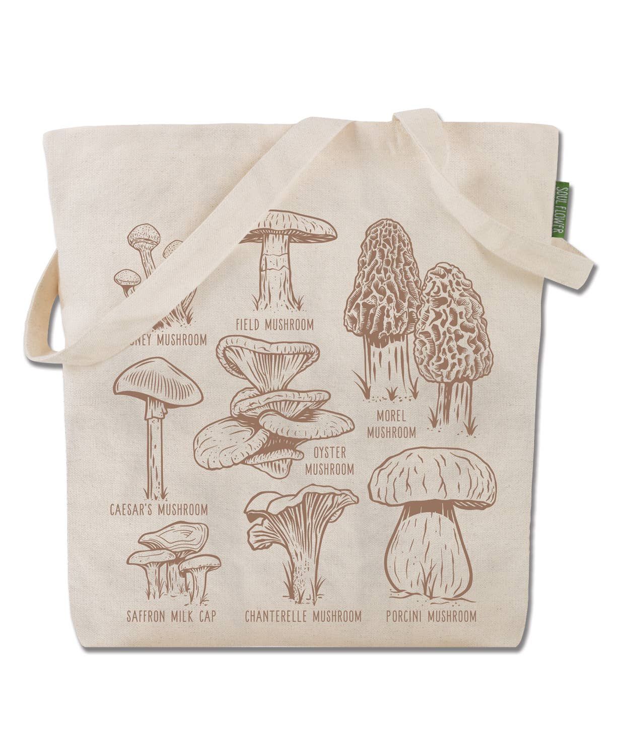 Mushroom Botanical Tote Bag -  Mushroom Bag