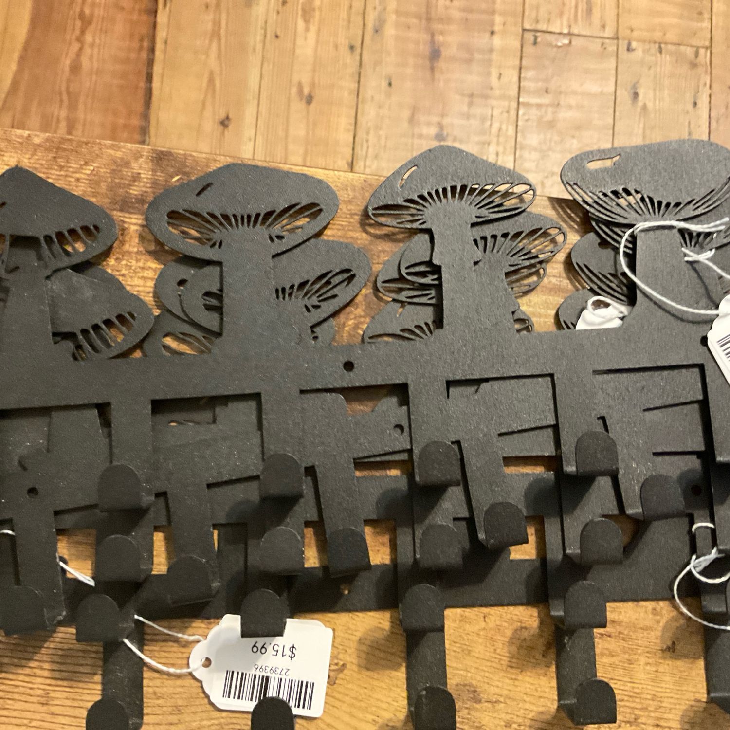 Wall hook mushroom