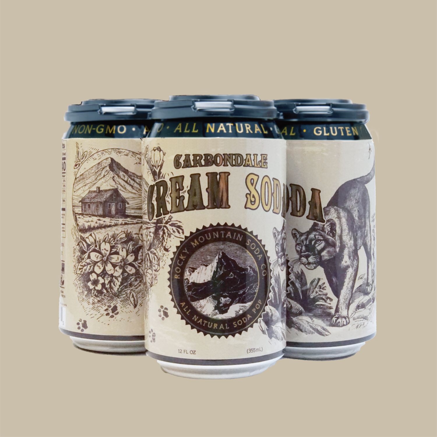 Carbondale Cream Soda Cans