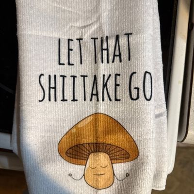 Let that Shiitake Hand Towel 
