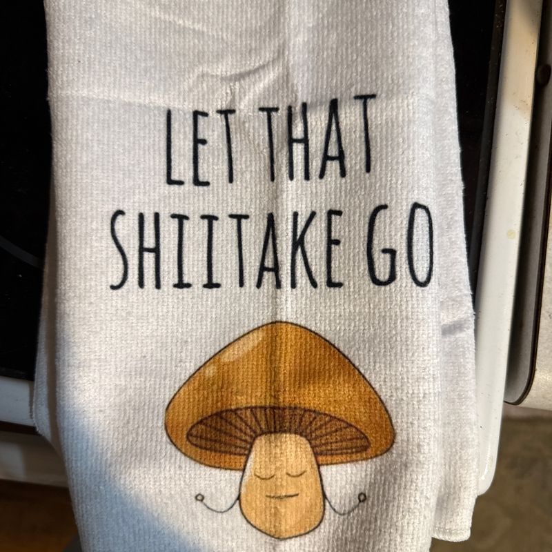 Let that Shiitake Hand Towel 