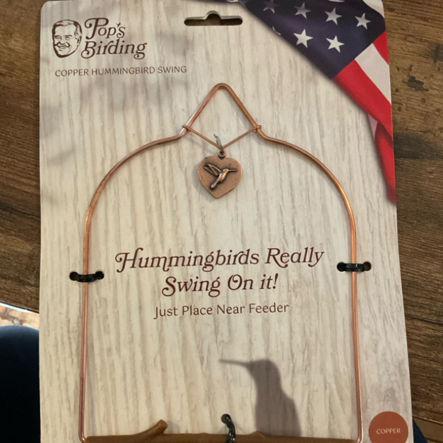 Pops Birding Cooper Bark Perch Swing