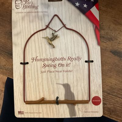 Pops Birding Charm Redwood Swing