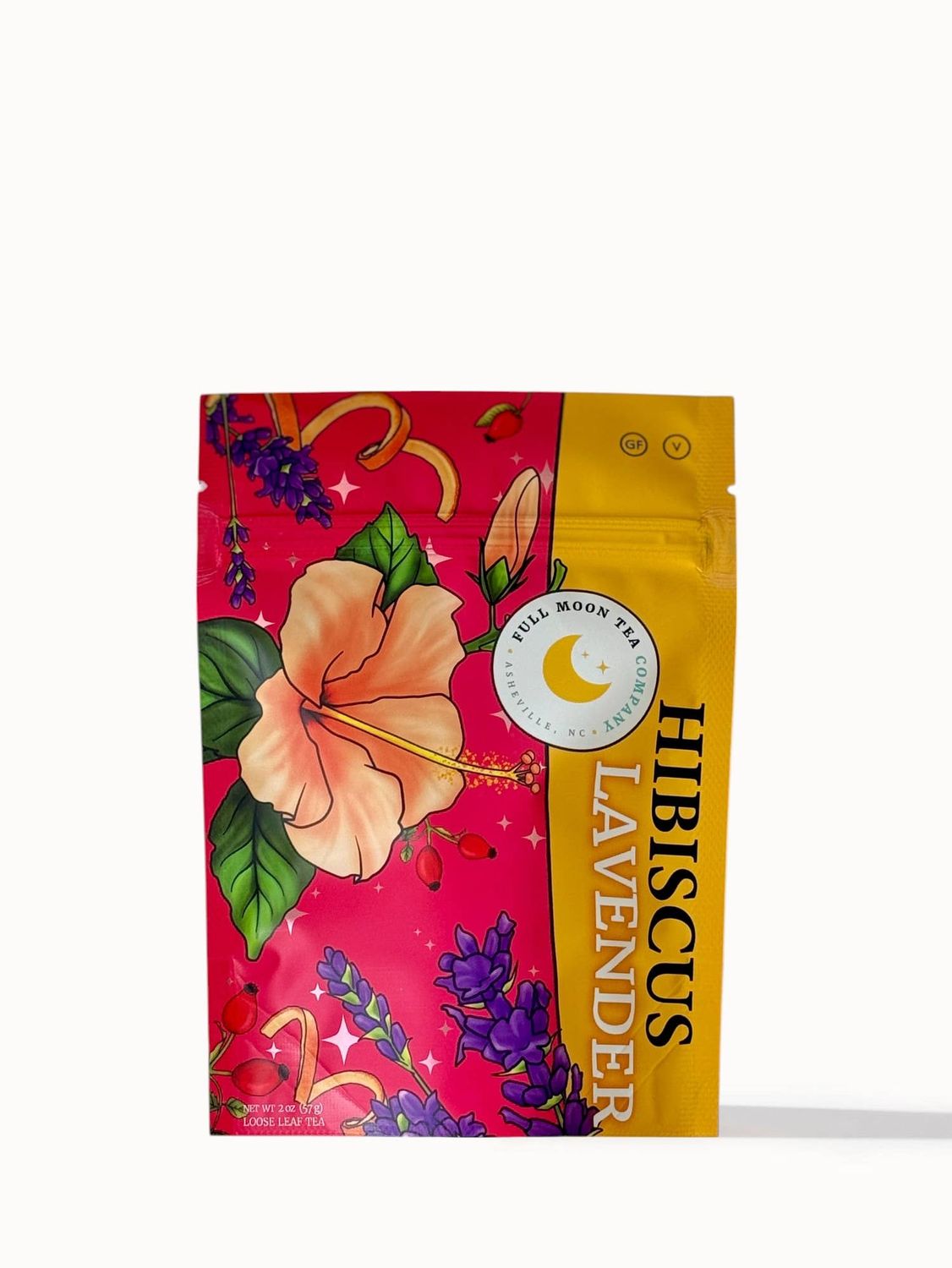 Hibiscus Lavender Herbal Tea - Premium Loose Leaf Decaf